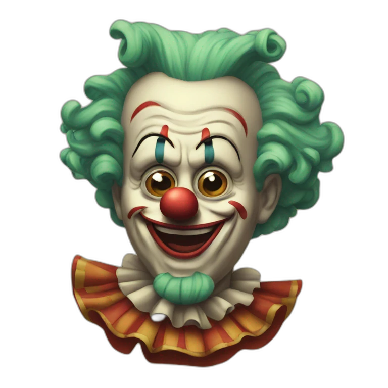 Méchant clown emoji