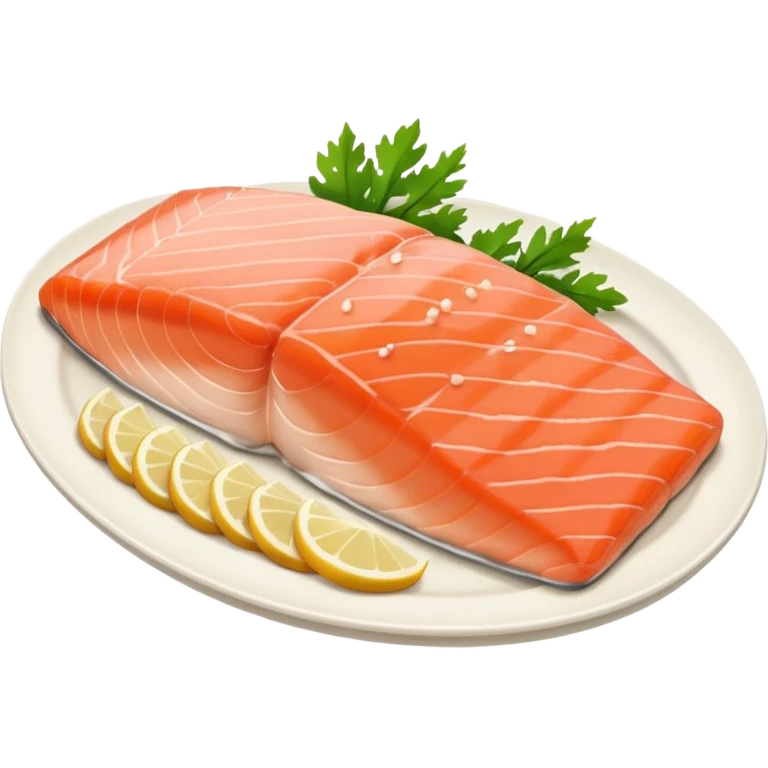 fish, salmon, meat and chicken emoji