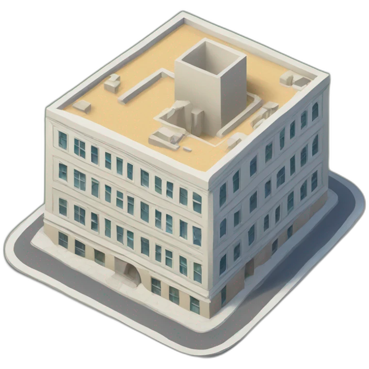 building model isometric emoji
