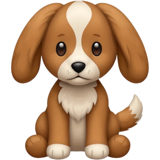 Plush dog toy  emoji