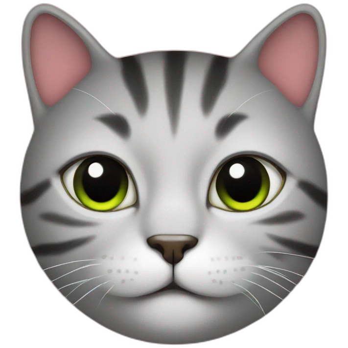 a person's face, left half cat, right half watermelon emoji