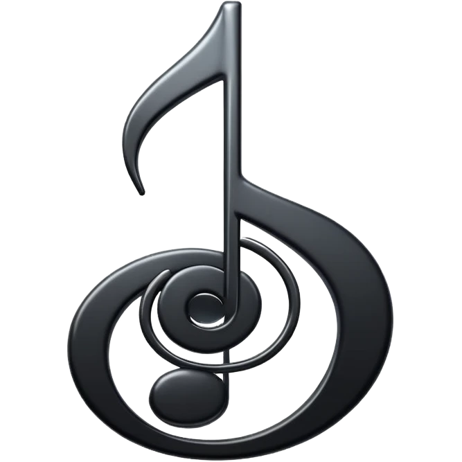 music note with a music disc emoji