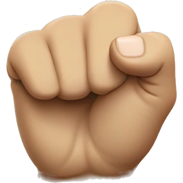 closed fist with only smallest finger half rise emoji
