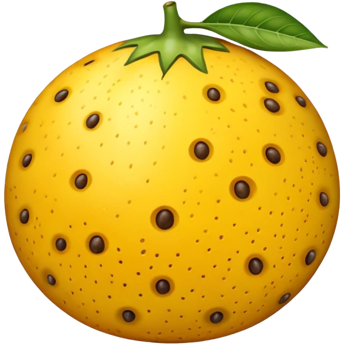 Create a yellow passion fruit emoji emoji