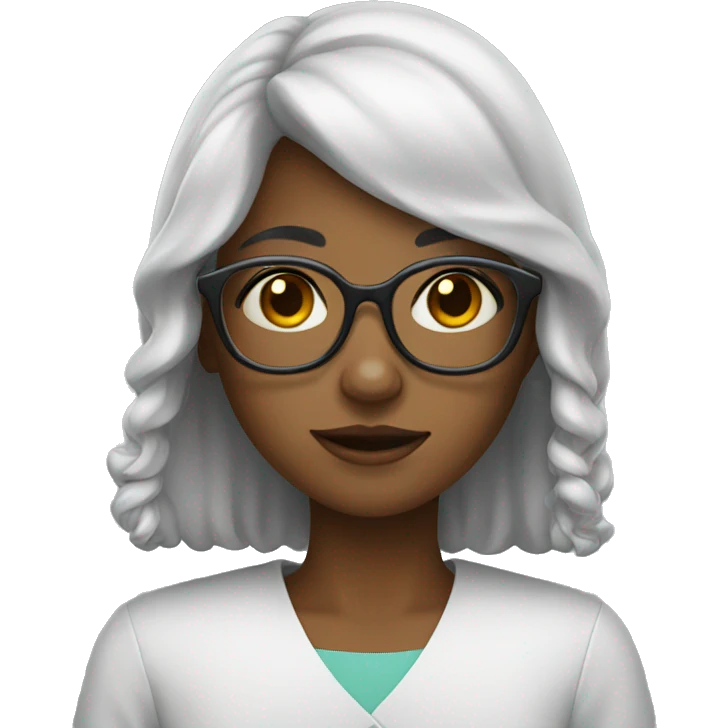 girl with spectacles emoji