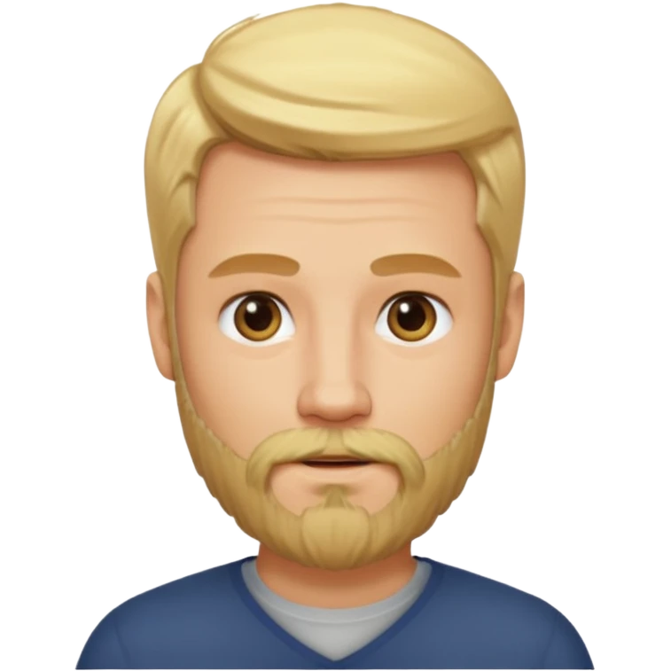 man with blond hair and blond beard emoji