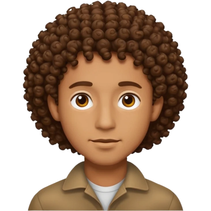 men's curly hair emoji