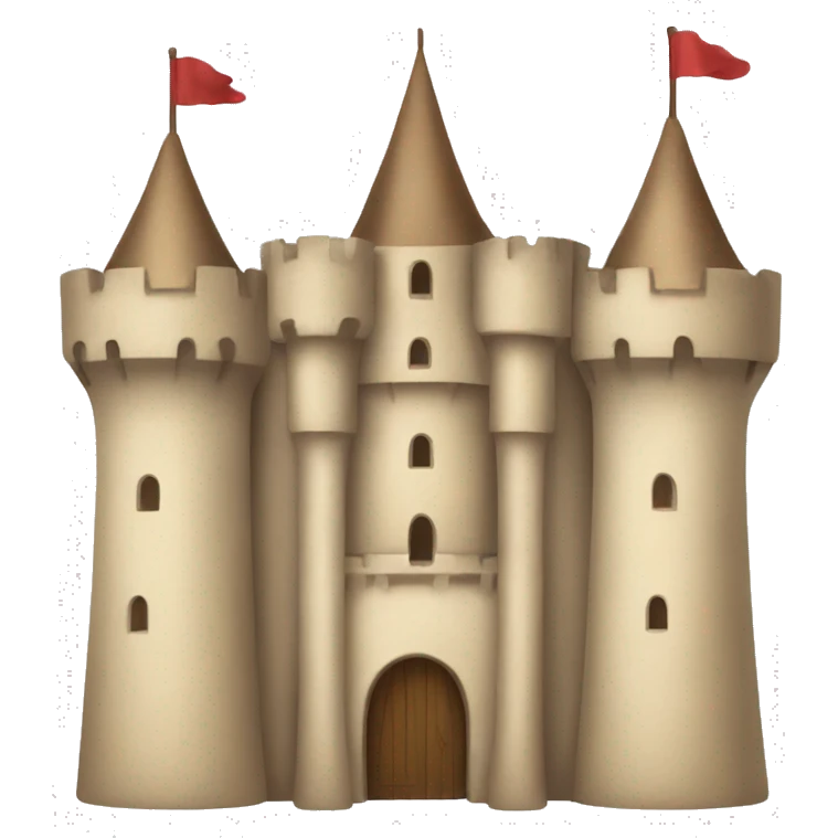 beige castle emoji