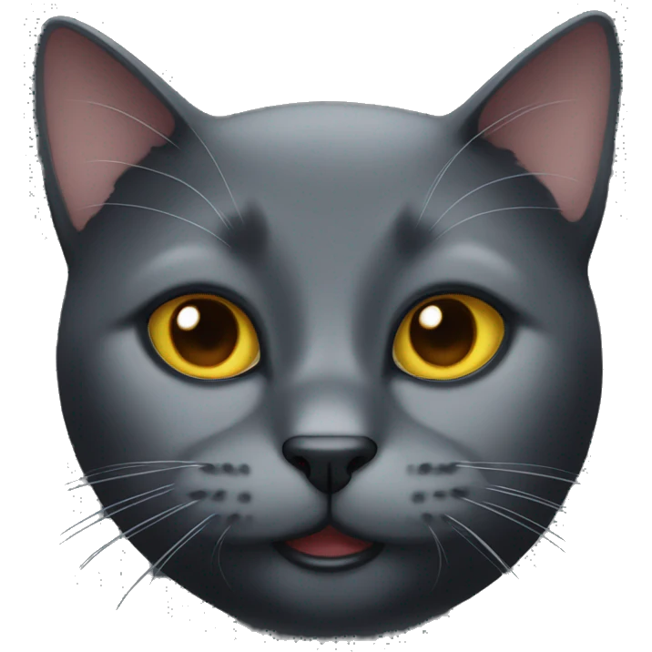 Black cat face  emoji