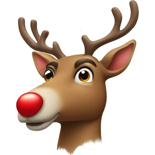 Red Nosed Reindeer emoji