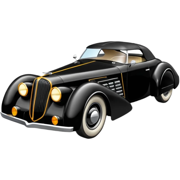  the animated 1990’s series Batmobile based on 1936 cord 812 (flat square bodywork edging and front) emoji