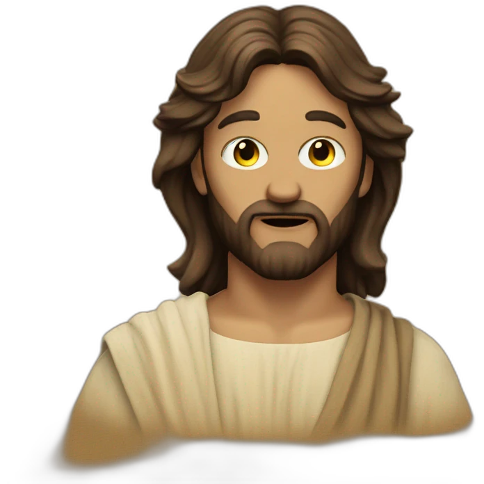 Jesus defeated Satan emoji