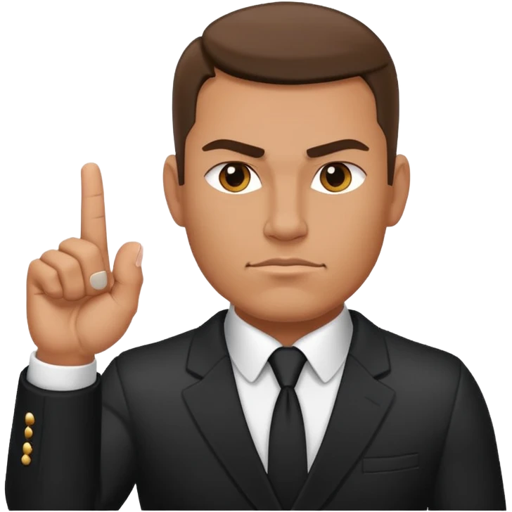 Bodyguard with the middle finger  emoji