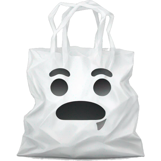 Plastic bag with handles emoji