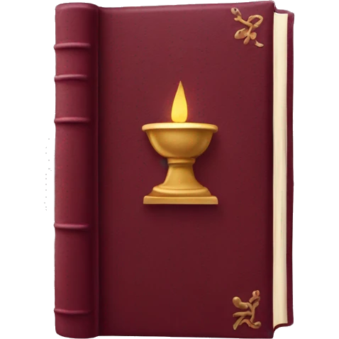 Burgundy book emoji