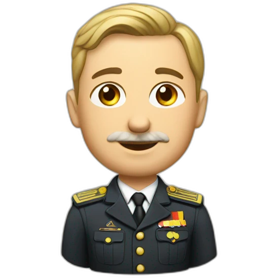 Un haut dignitaire allemand avec son uniforme  emoji