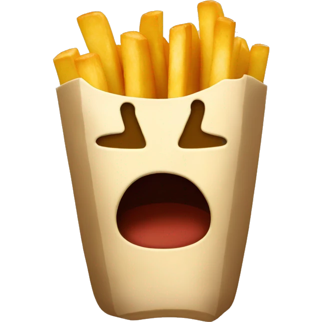 fries that are covered in cheese emoji