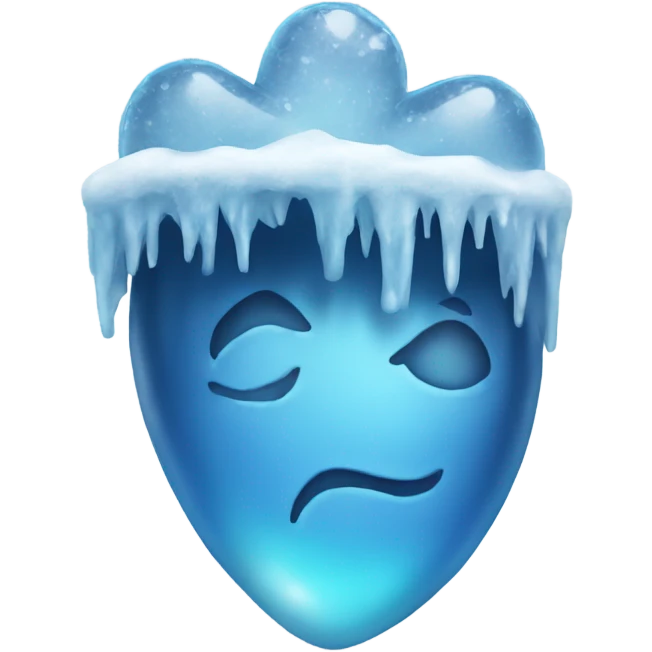 ice cold heart  emoji