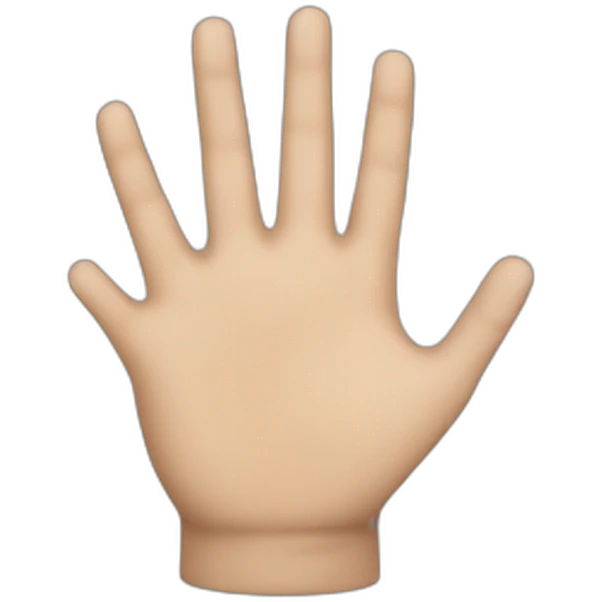 Closed hand with raised ring finger emoji