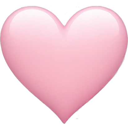Light pink heart emoji