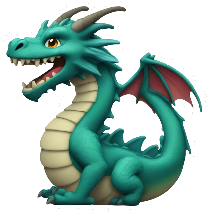 Dragon with smoke  emoji
