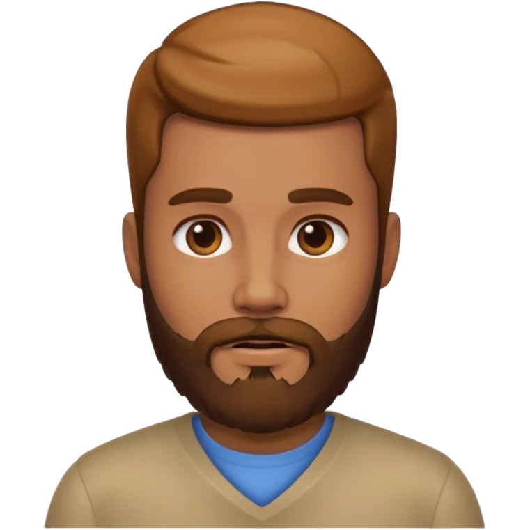male portrait with beard emoji