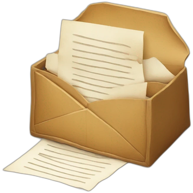 the pleasure of opening a letter emoji