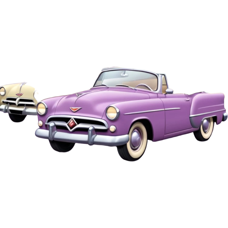 Mauve cars at drive in movies emoji