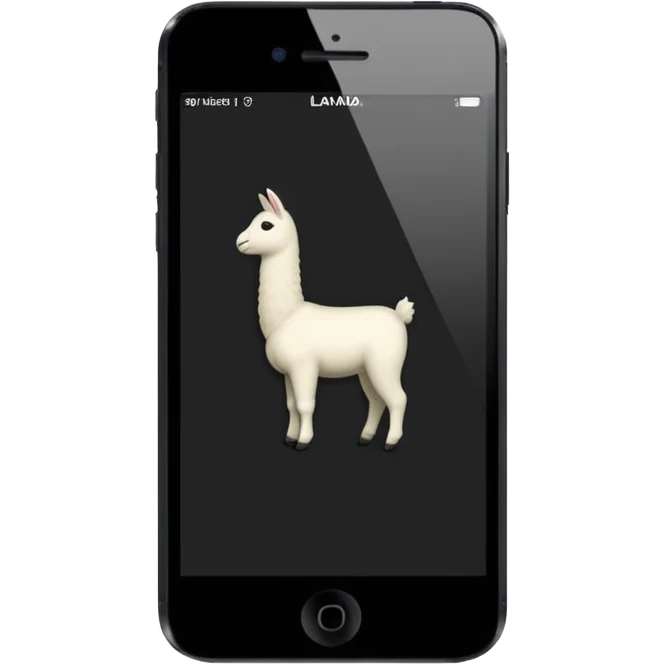 iphone  con fondo negro que diga "llamada" emoji