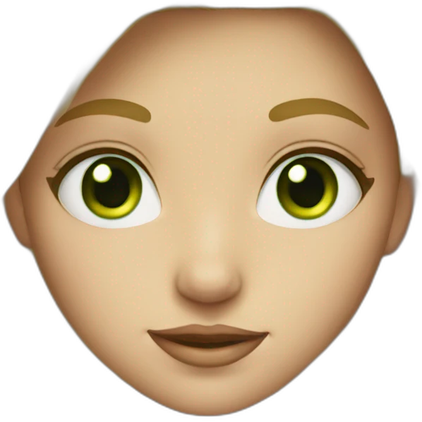 blond girl with green eyes emoji