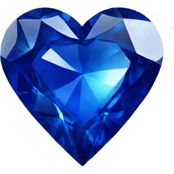 sapphire heart emoji