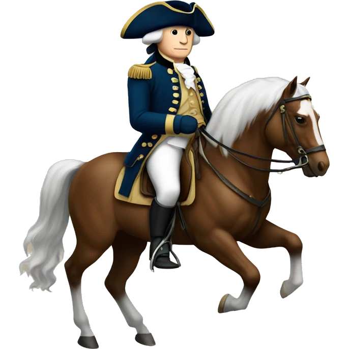 george washington on a horse emoji