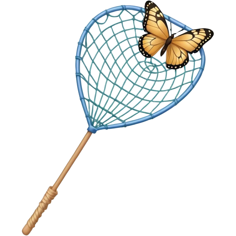 a net on a stick, for catching butterflies emoji