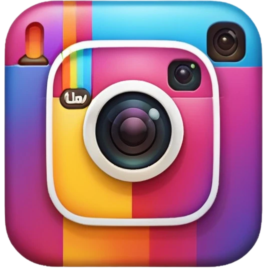 Instagram logo emoji style with glossy finish emoji