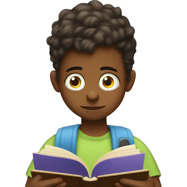 kid with adhd saying oh look a bird while reading a book emoji