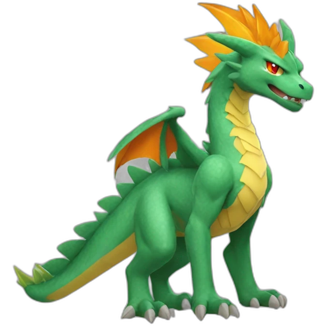 Dracofeu pokemon emoji