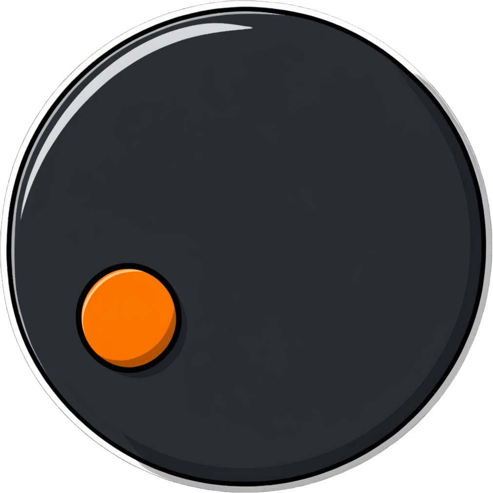 Circular orange pill emoji
