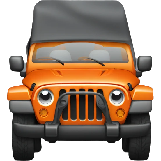 orange jeep wrangler emoji