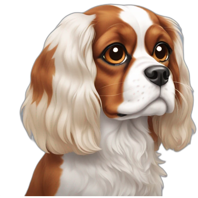 Cavalier King Charles Spaniel tricolor emoji