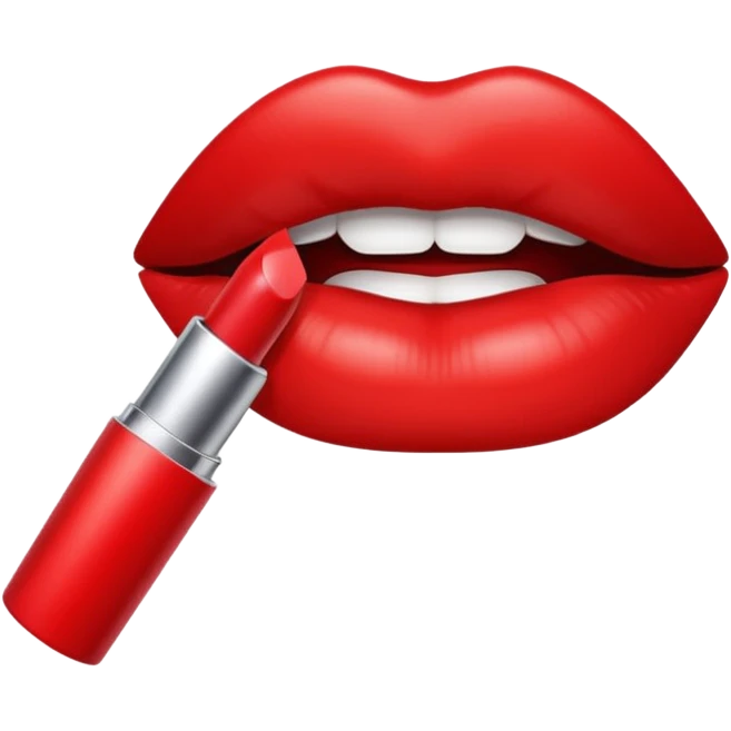 red lipstick emoji