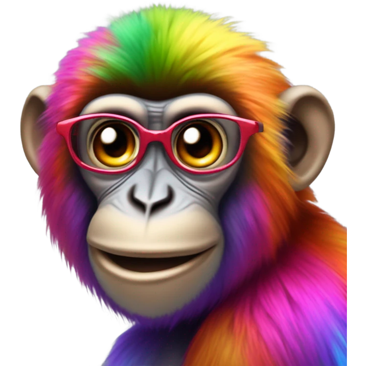 rainbow monkey emoji