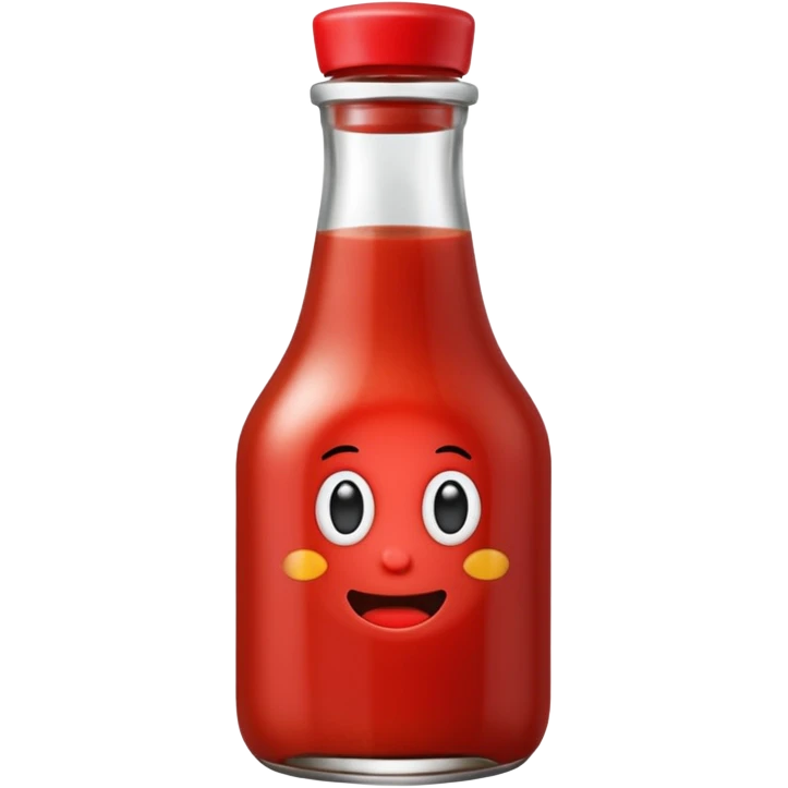 en ketchup som är kär emoji