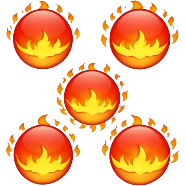 Red sun sweating emoji