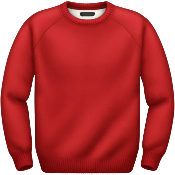 red crewneck sweater  emoji