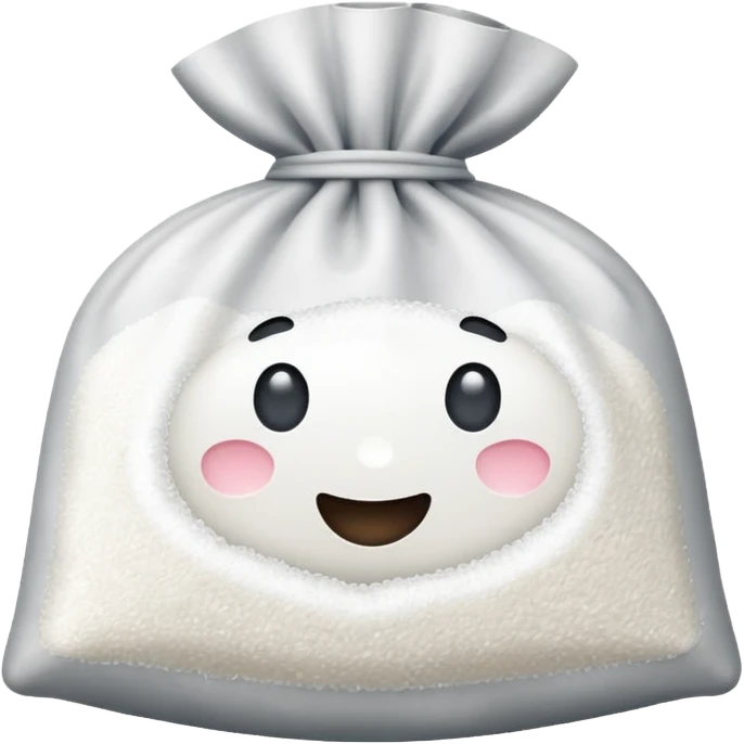 bag of sugar no face emoji