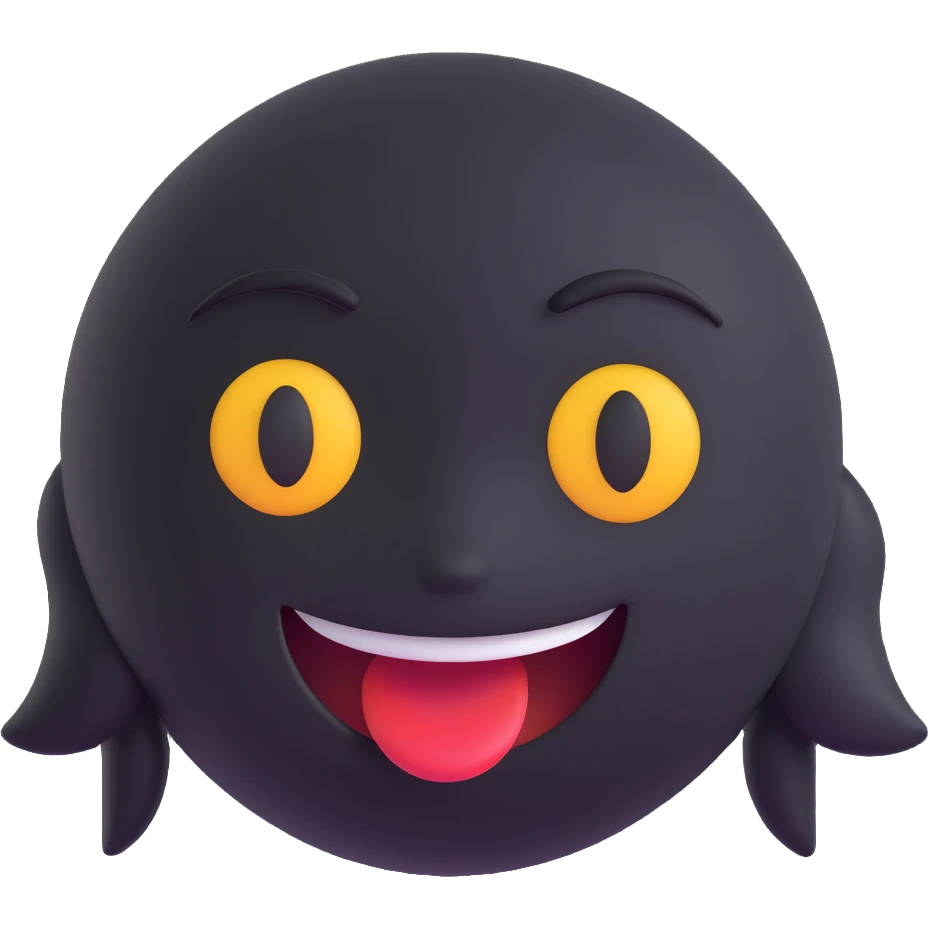 cartoon emoji with a mischievous sly expression, medium-sized slightly tilted eyes for a playful sneaky look, smirking mouth with one corner raised, clean design, soft lines, friendly color palette, not scary or creepy emoji