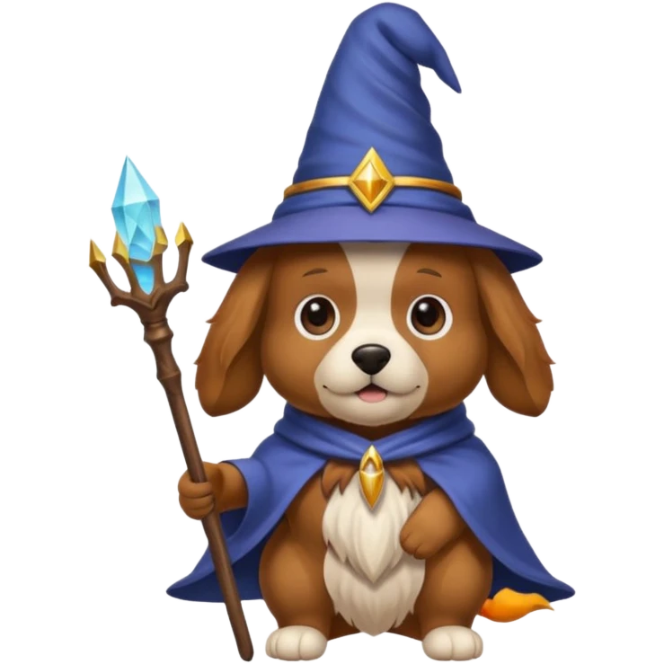 Dog wizard emoji