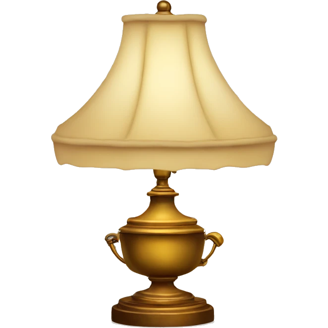 vintage lamp with open book emoji