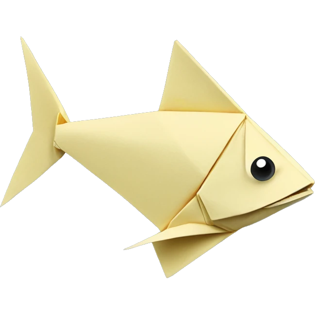 origami fish emoji