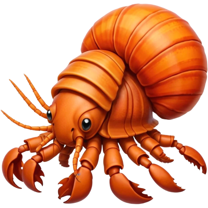 Cartoon hermit crab emoji